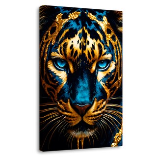 Foto 1 | Cuadro Decorativo Canvas Destellos Azules 60x90