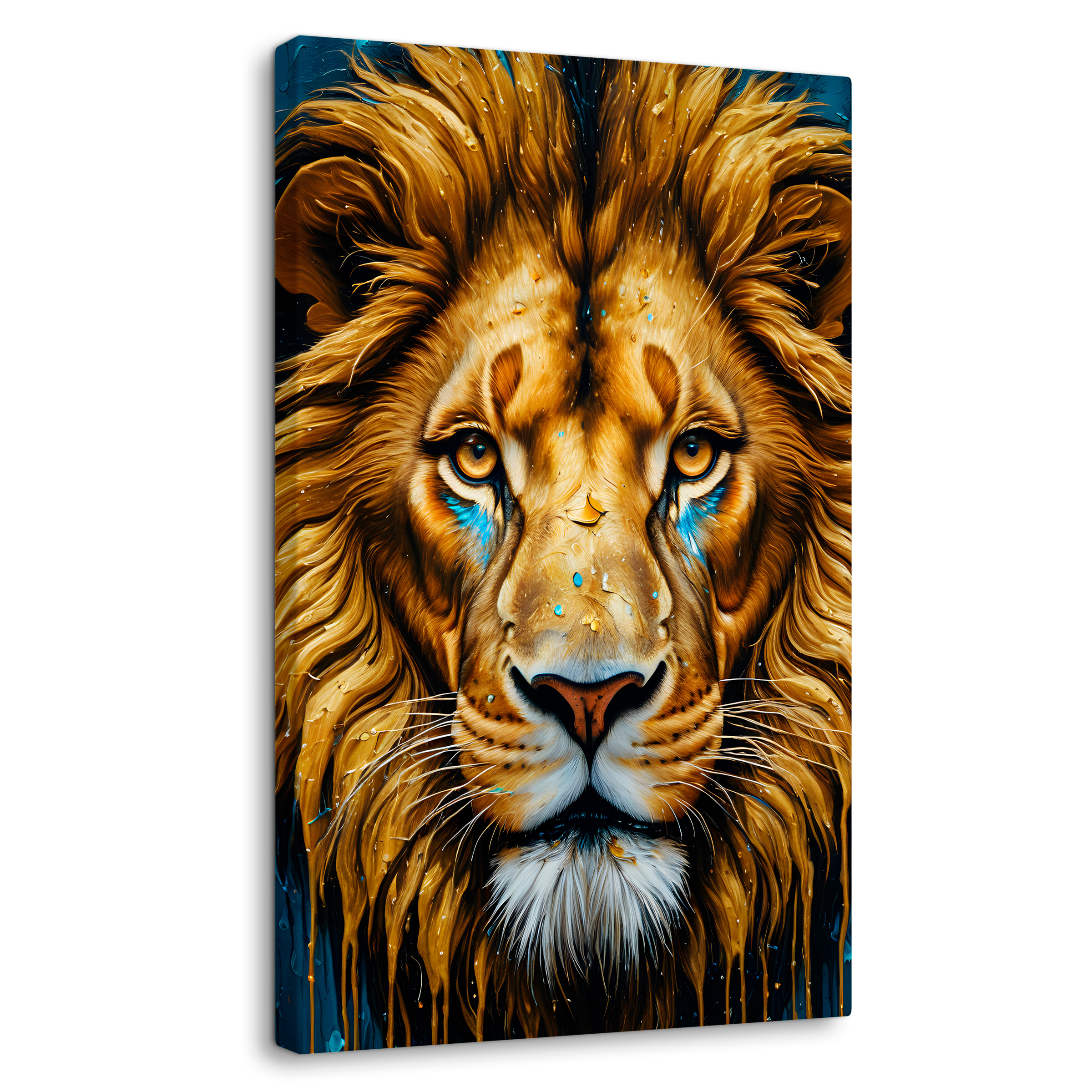 Cuadro Decorativo Canvas Elegancia Dorada 60x90