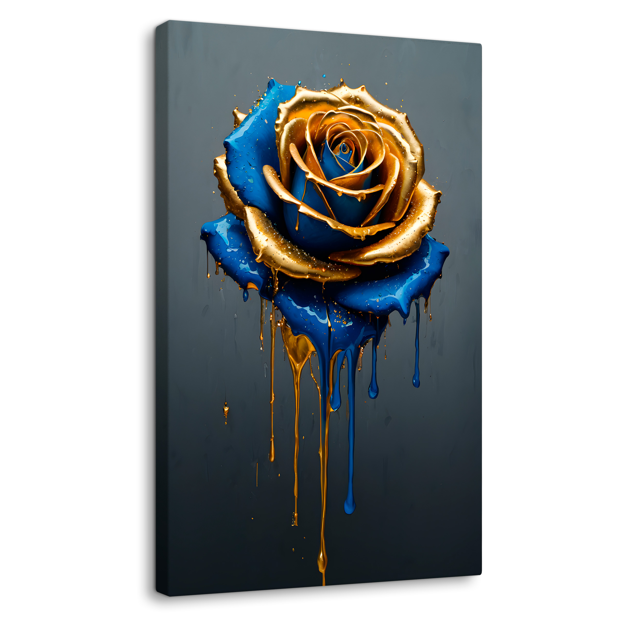 Cuadro Decorativo Canvas Rosa Azul Celestial 60x90