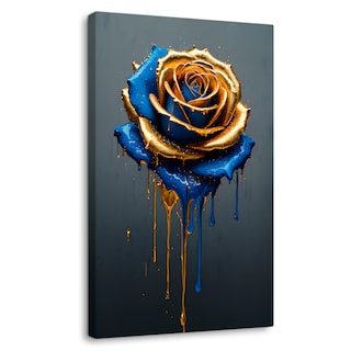 Foto 1 | Cuadro Decorativo Canvas Rosa Azul Celestial 60x90