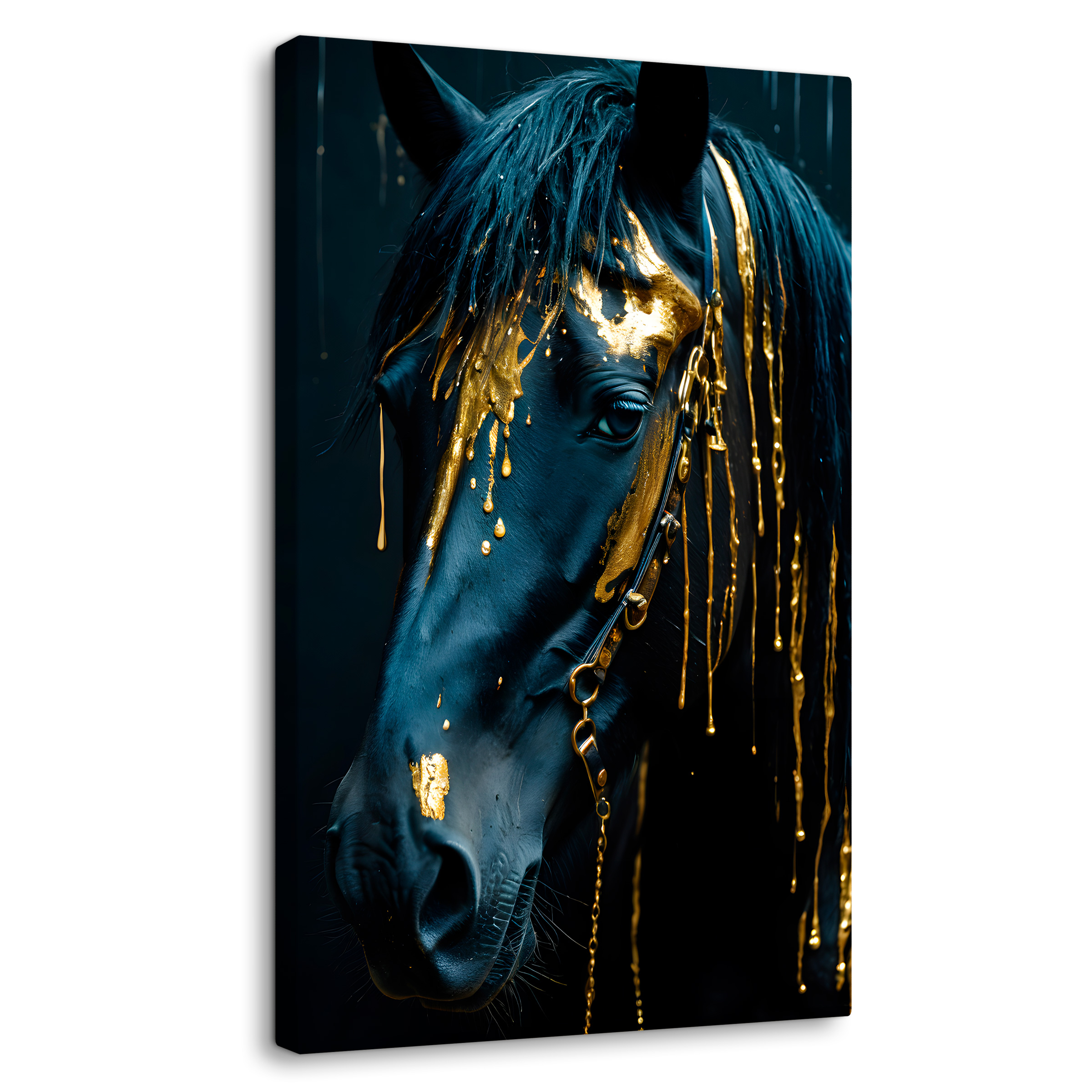 Cuadro Decorativo Canvas Caballo Abstracto 60x90