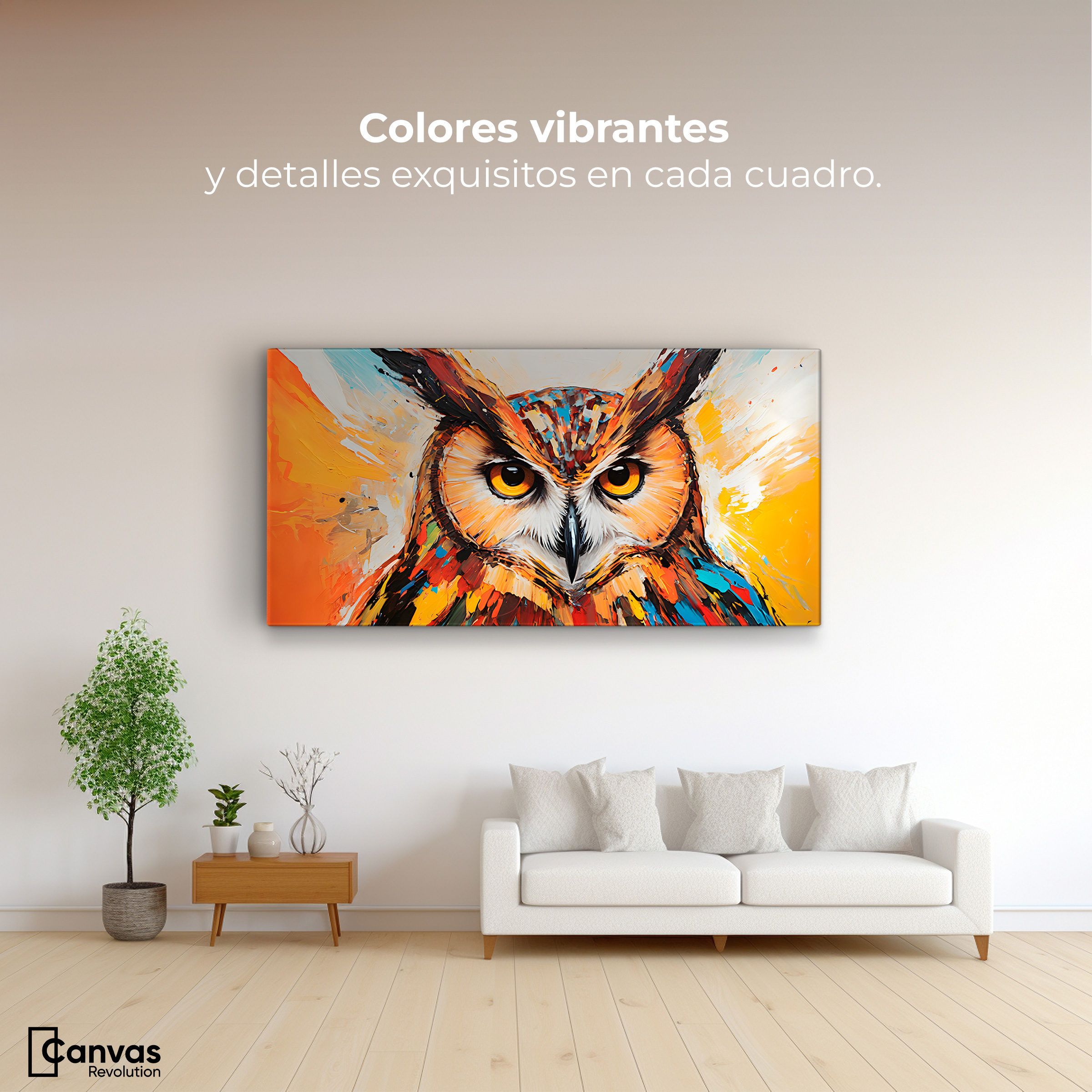 Foto 3 pulgar | Cuadro Decorativo Canvas Mirada Vigilante 120x60