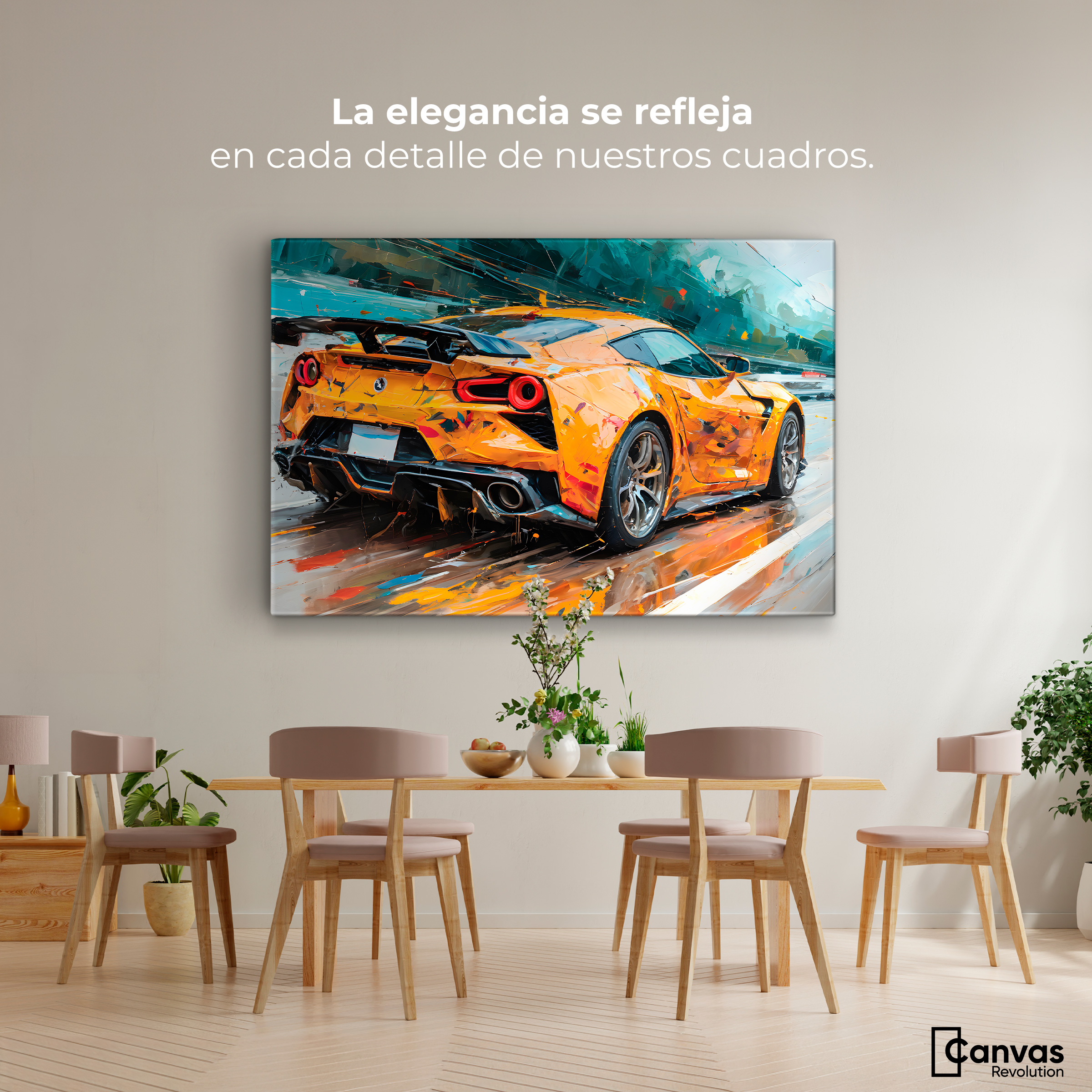 Foto 3 pulgar | Cuadro Decorativo Canvas Deportivo Mclaren 90x60