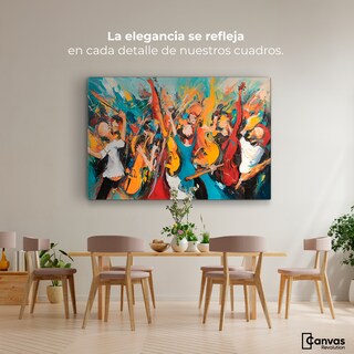 Foto 2 | Cuadro Decorativo Canvas Sinfonía Vibrante 90x60