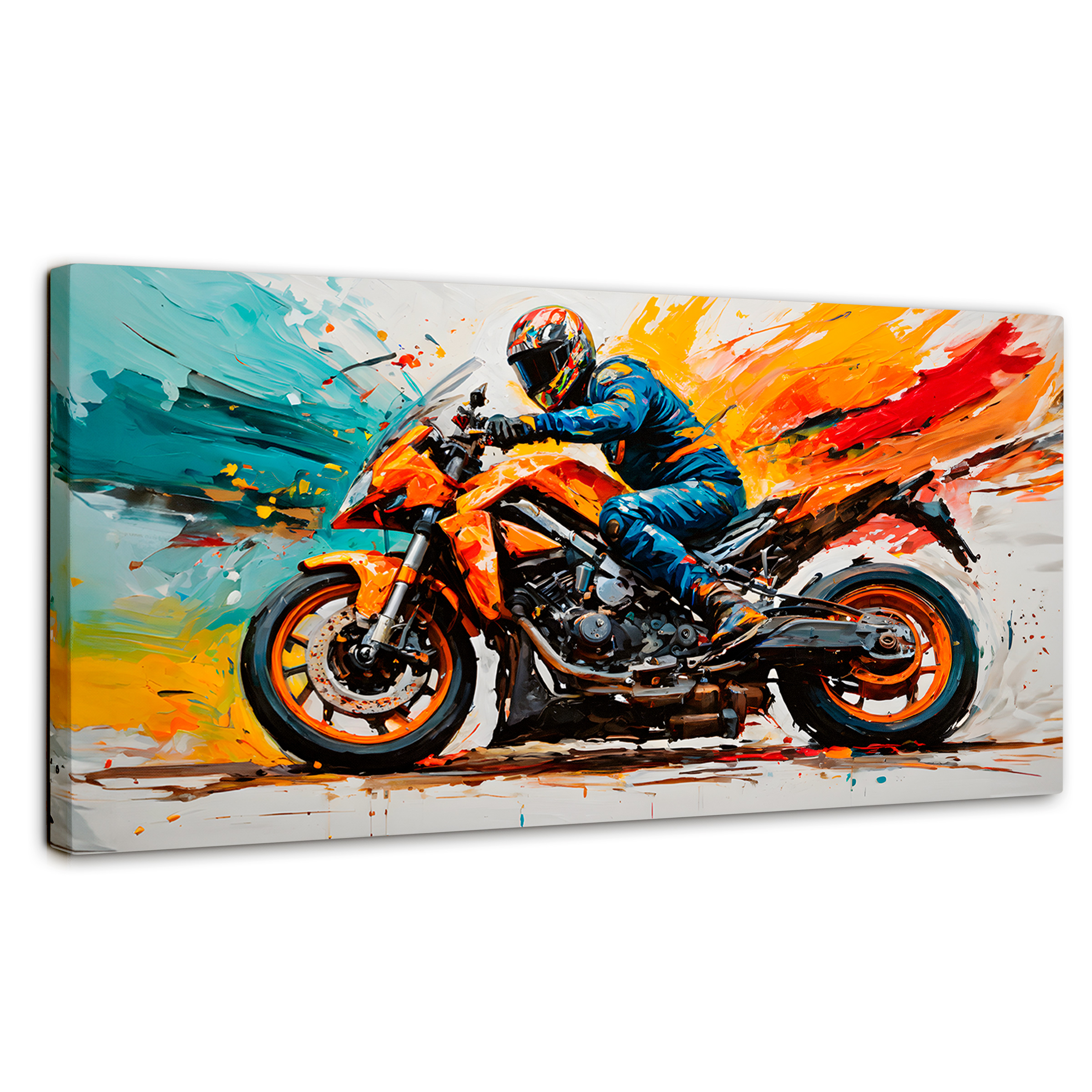 Cuadro Decorativo Canvas Furia Motorizada 120x60