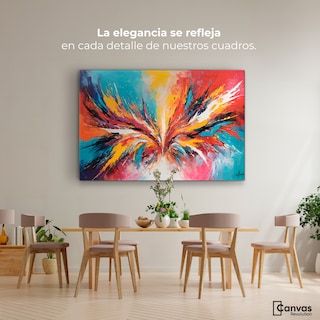 Foto 2 | Cuadro Decorativo Canvas Ave Fénix Surreal 90x60