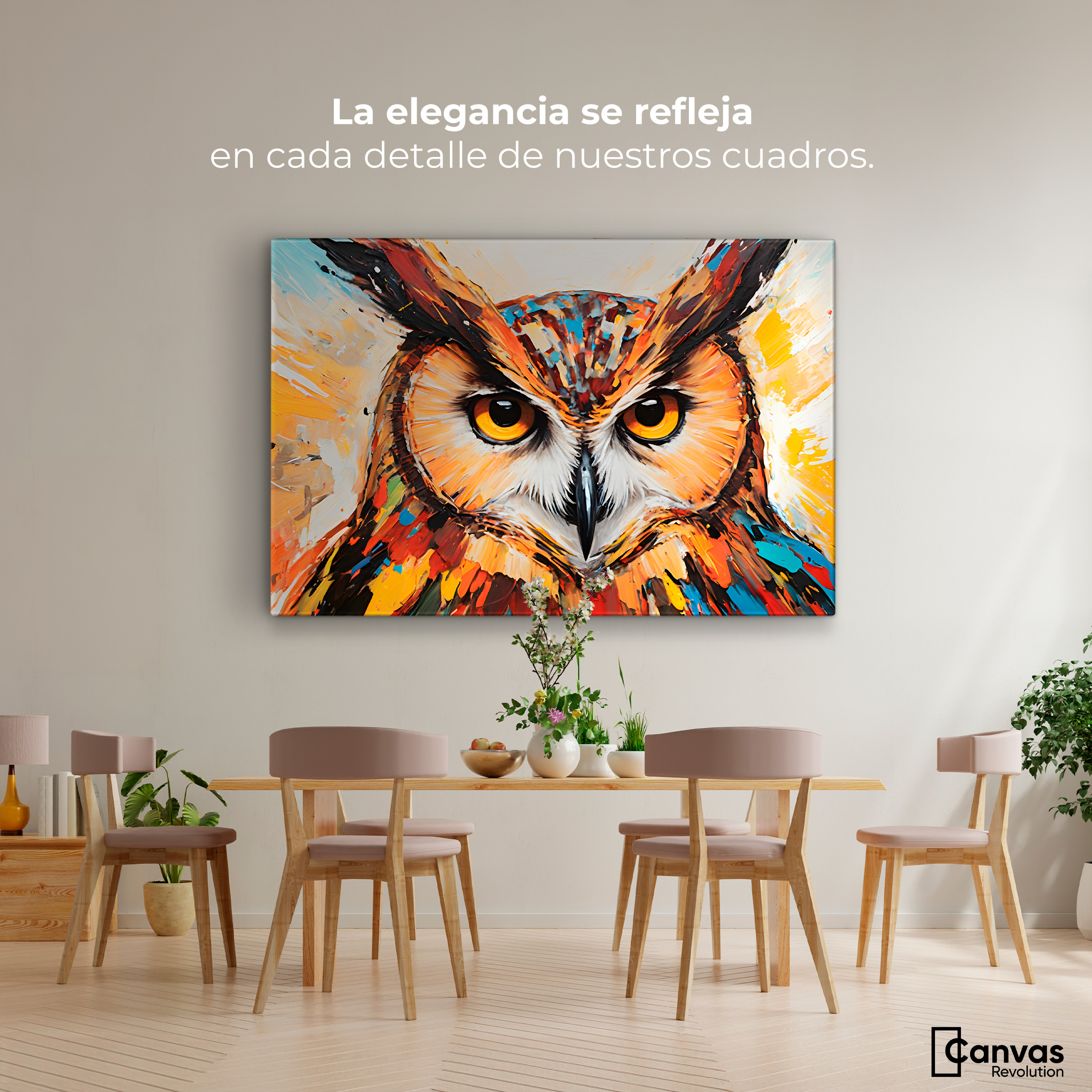 Foto 2 | Cuadro Decorativo Canvas Mirada Vigilante 90x60