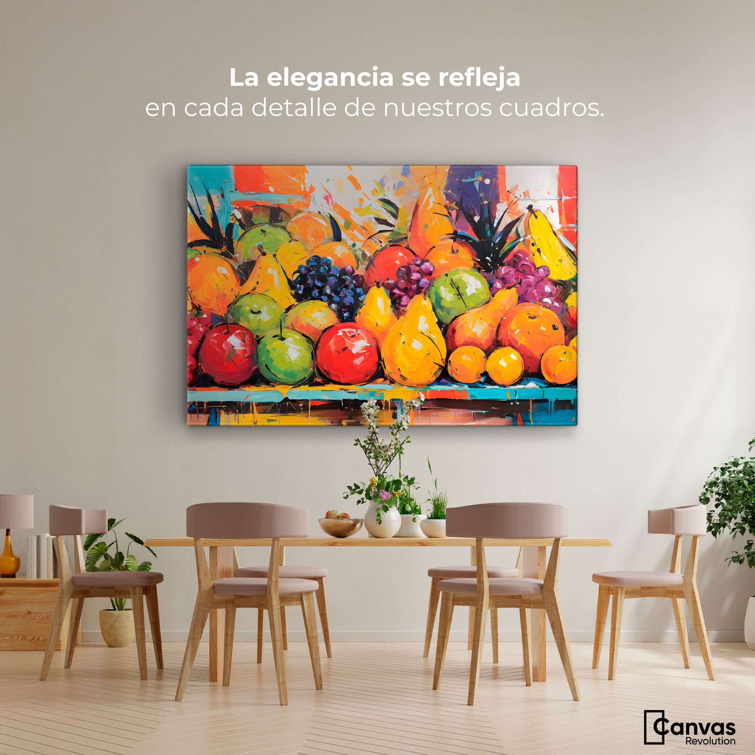 Foto 3 pulgar | Cuadro Decorativo Canvas Variedad Frutal 90x60