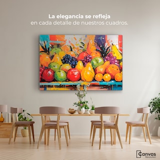 Foto 2 | Cuadro Decorativo Canvas Variedad Frutal 90x60
