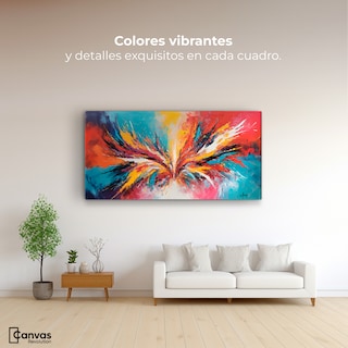 Foto 2 | Cuadro Decorativo Canvas Ave Fénix Surreal 120x60