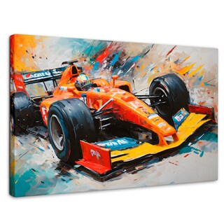 Foto 1 | Cuadro Decorativo Canvas F1 Carrera Colorida 90x60