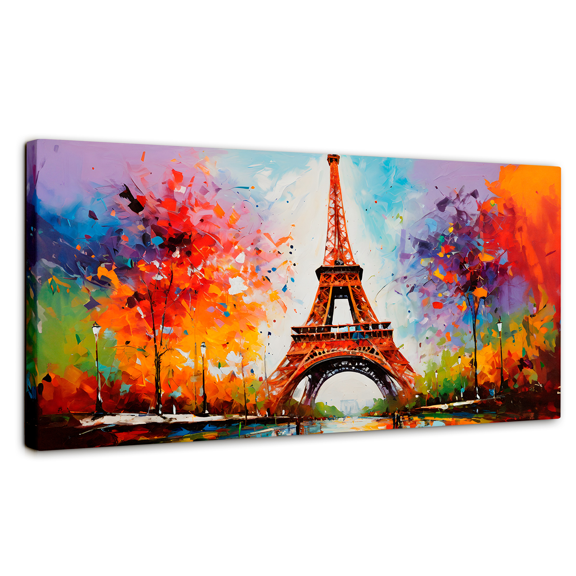 Foto 2 pulgar | Cuadro Decorativo Canvas Magia Torre Eiffel 120x60