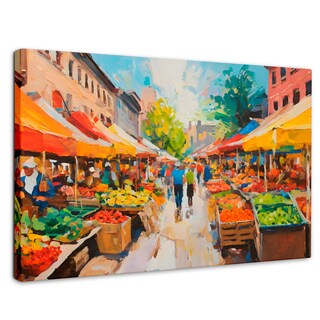 Foto 1 | Cuadro Decorativo Canvas Cromatismo Mercado 90x60