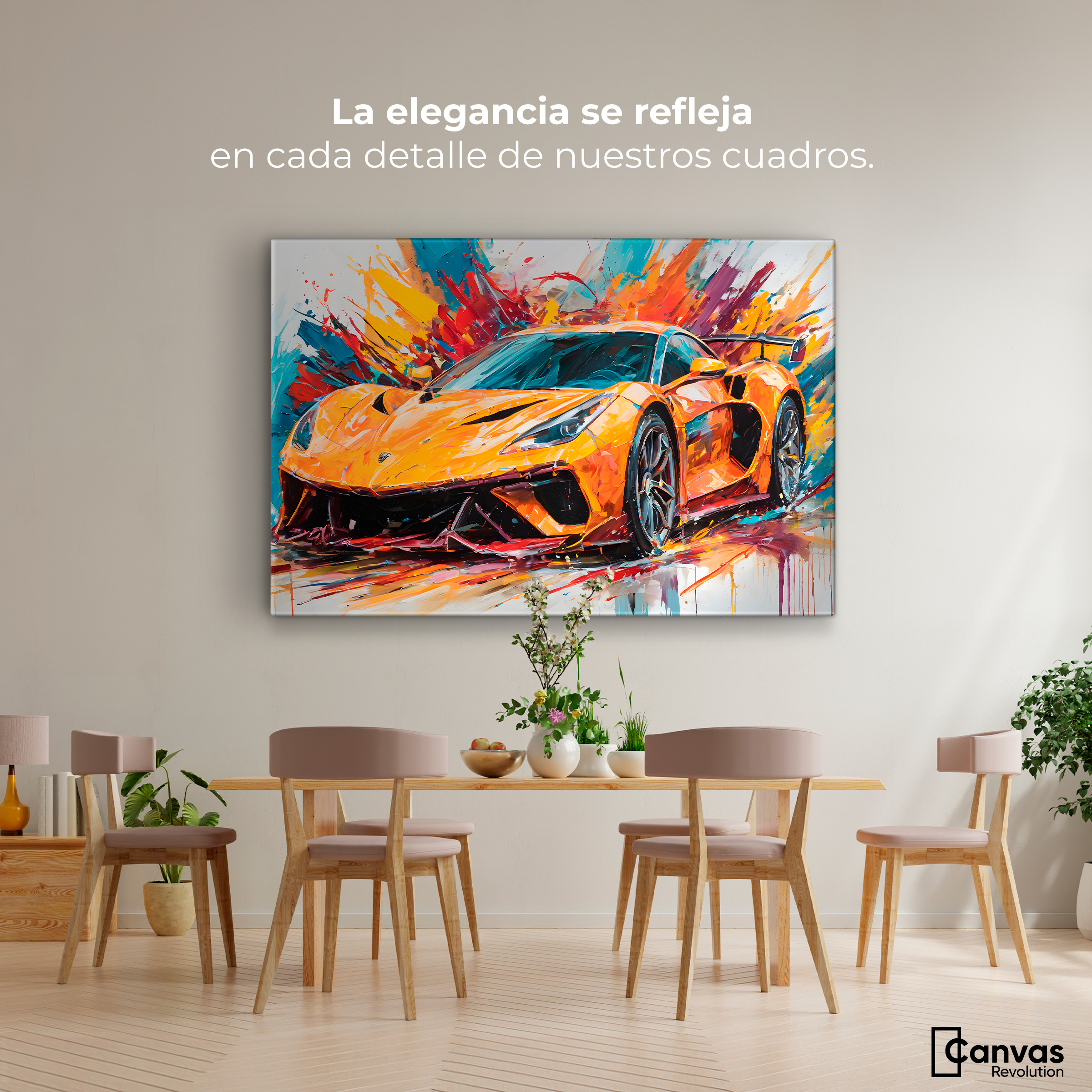 Foto 3 pulgar | Cuadro Decorativo Canvas Lotus Deportivo 90x60