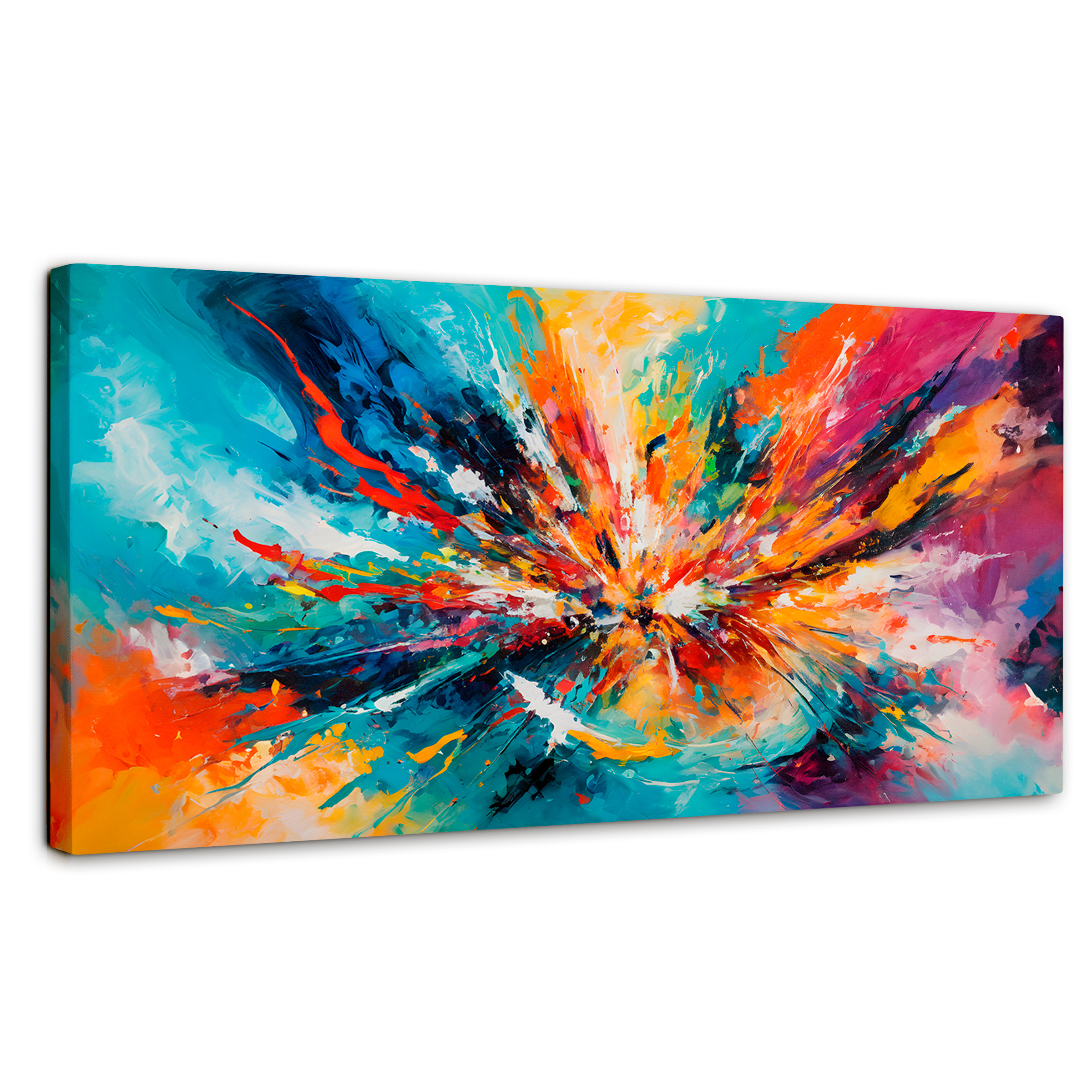 Cuadro Decorativo Canvas Fiesta Colores 120x60