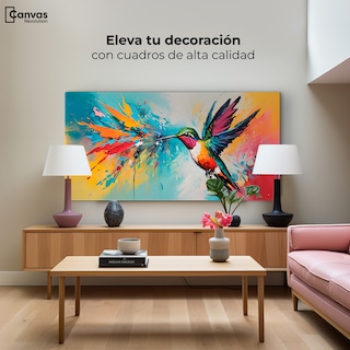 Foto 3 | Cuadro Decorativo Canvas Colibrí Vibrante 120x60