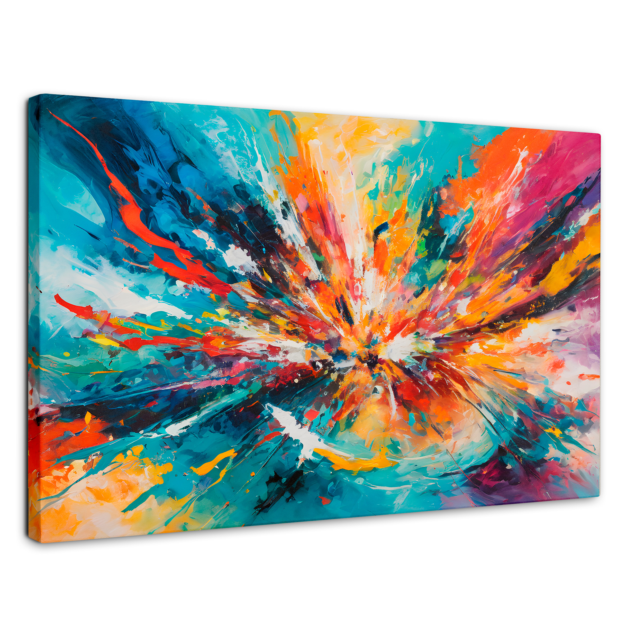 Cuadro Decorativo Canvas Fiesta Colores 90x60