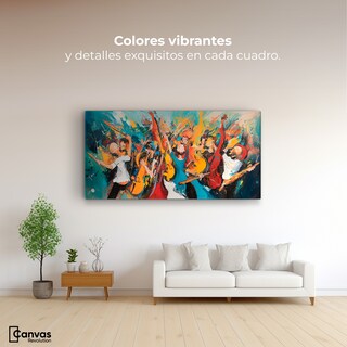 Foto 2 | Cuadro Decorativo Canvas Sinfonía Vibrante 120x60