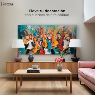 Foto 3 | Cuadro Decorativo Canvas Sinfonía Vibrante 120x60