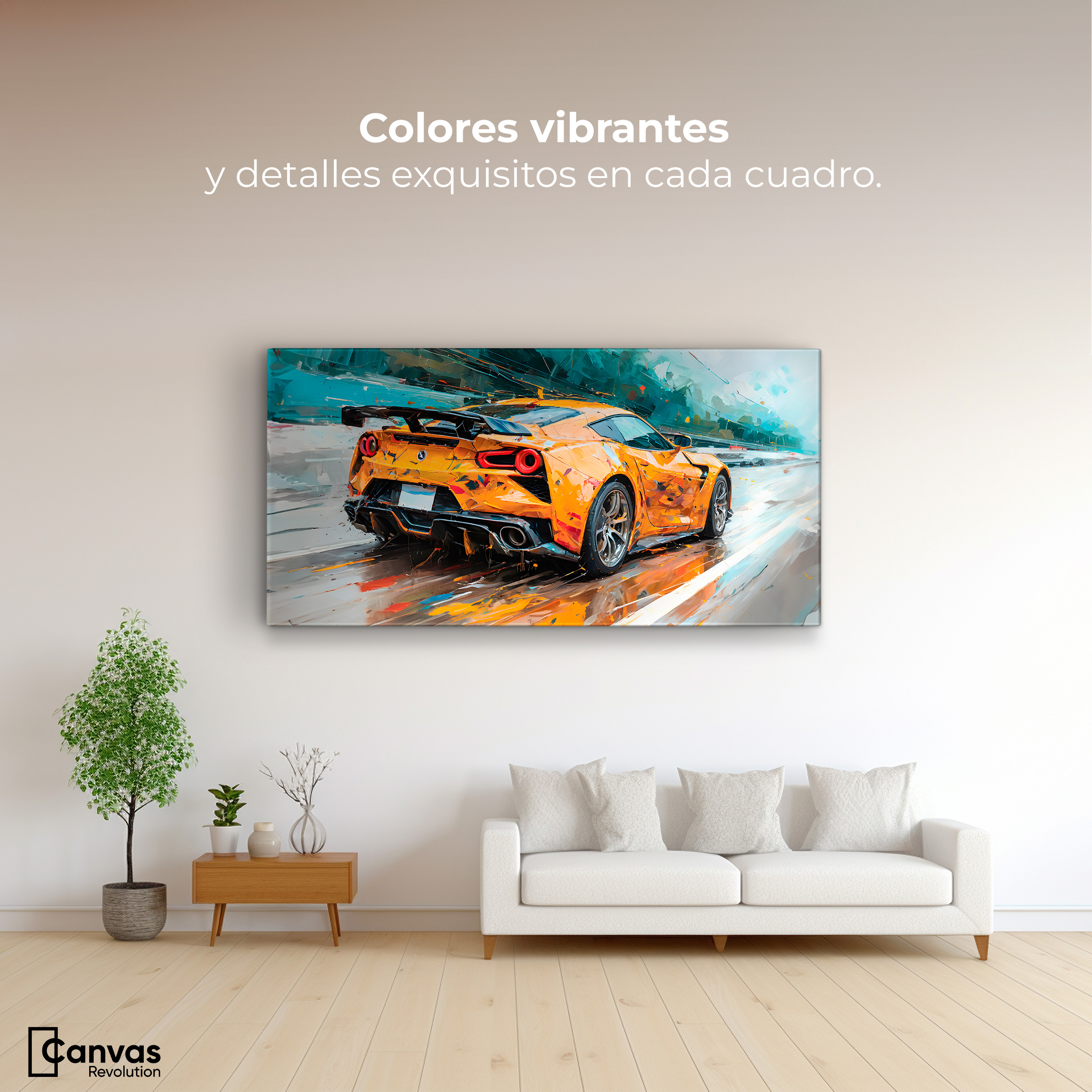 Foto 3 pulgar | Cuadro Decorativo Canvas Deportivo Mclaren 120x60