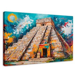 Foto 1 | Cuadro Decorativo Canvas Pirámide Vibrante 90x60