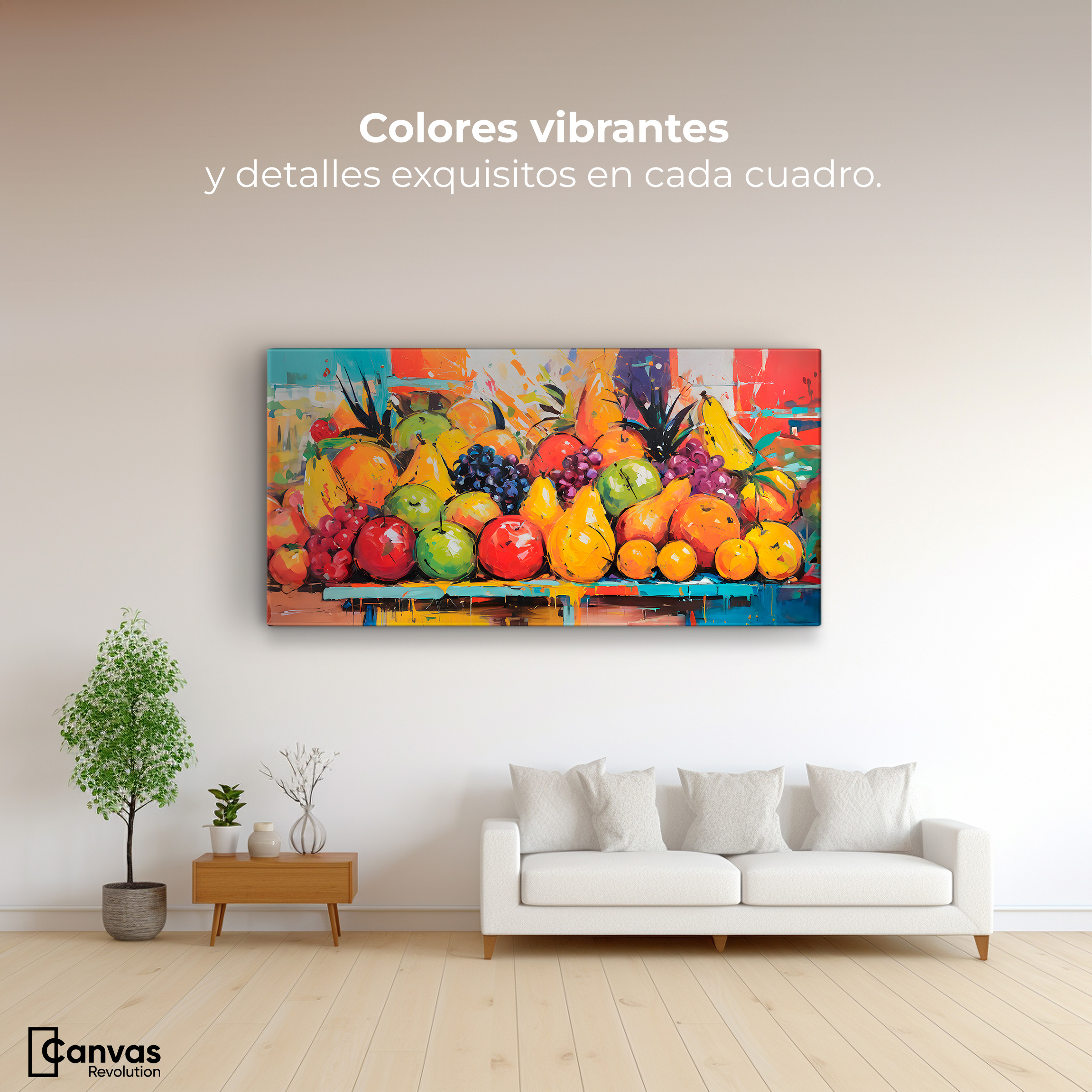 Foto 3 pulgar | Cuadro Decorativo Canvas Variedad Frutal 120x60