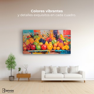 Foto 2 | Cuadro Decorativo Canvas Variedad Frutal 120x60