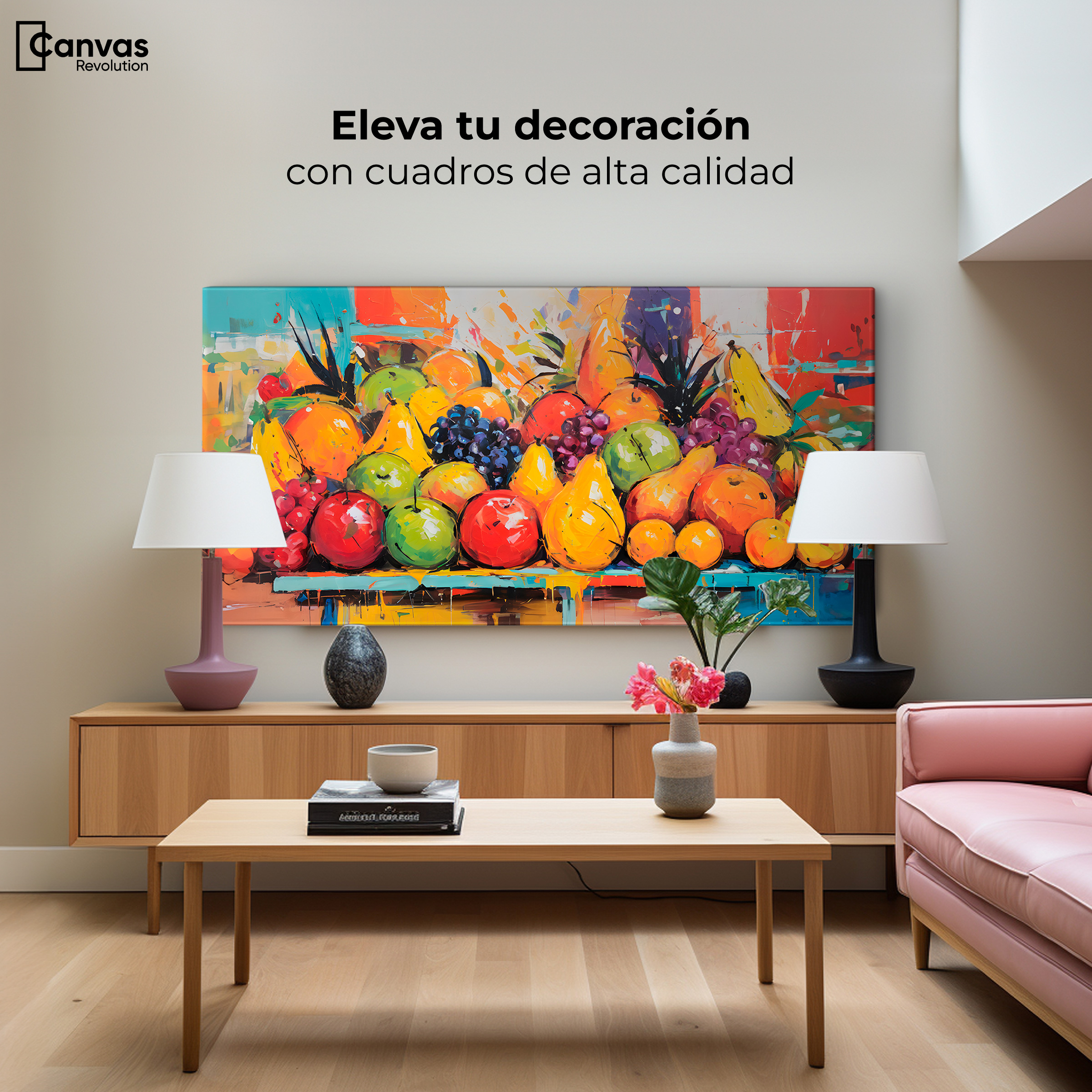 Foto 4 pulgar | Cuadro Decorativo Canvas Variedad Frutal 120x60