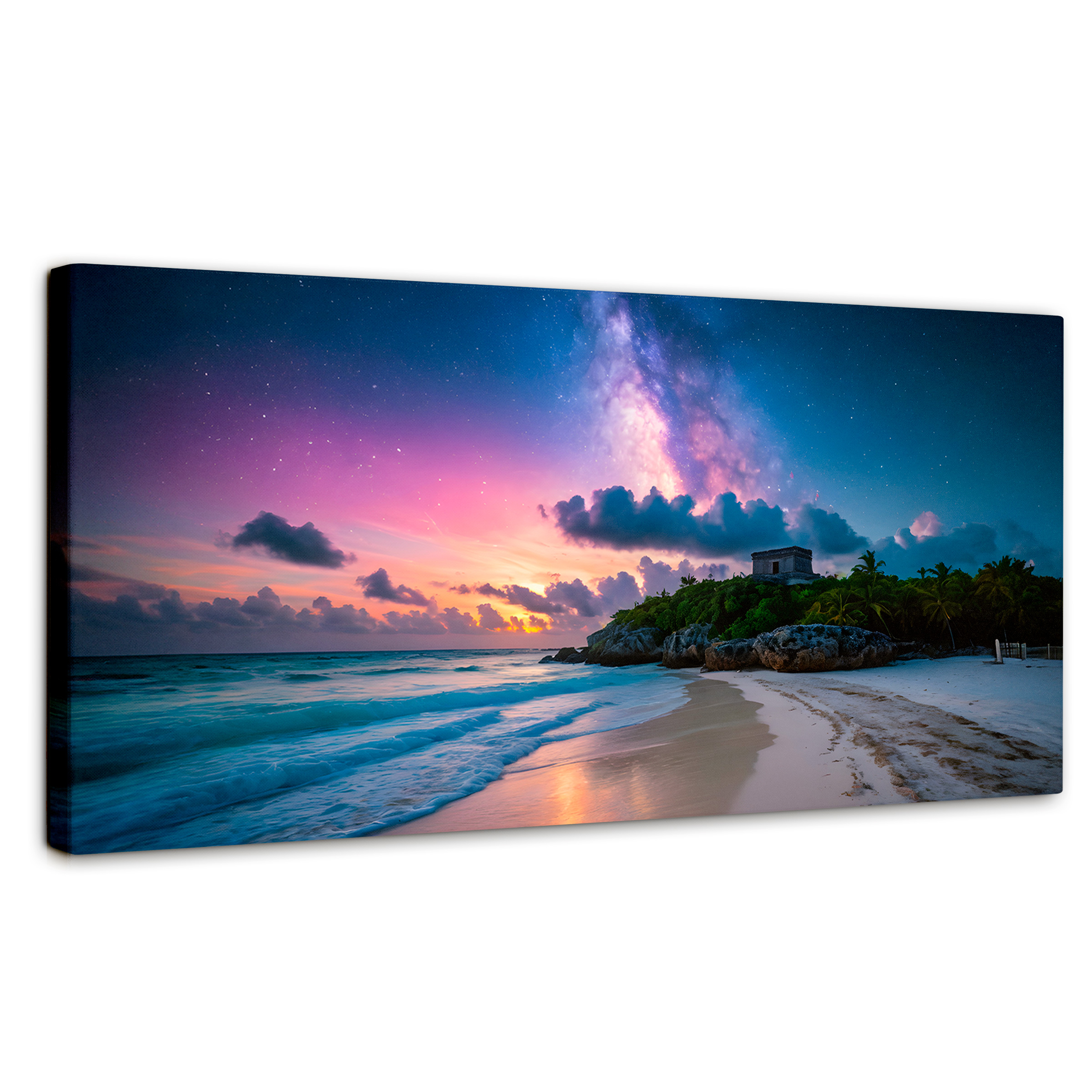 Cuadro Decorativo Canvas Orilla Playa Tulum 160x80