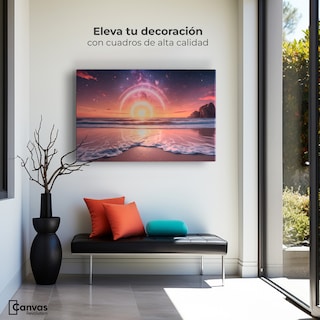 Foto 3 | Cuadro Decorativo Canvas Sol Poniente Marino 90x60