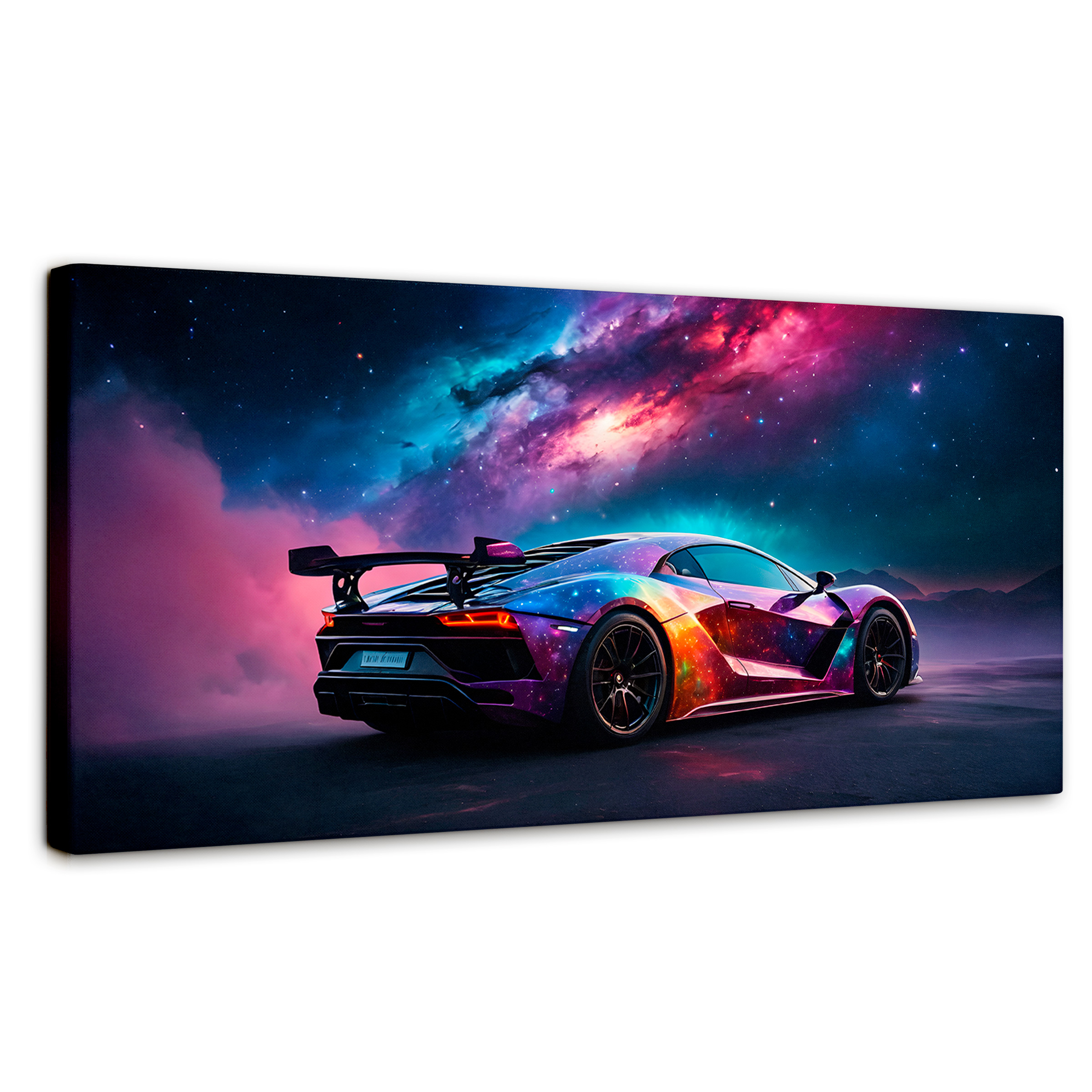 Cuadro Decorativo Canvas Lamborghini Cósmico 160x80