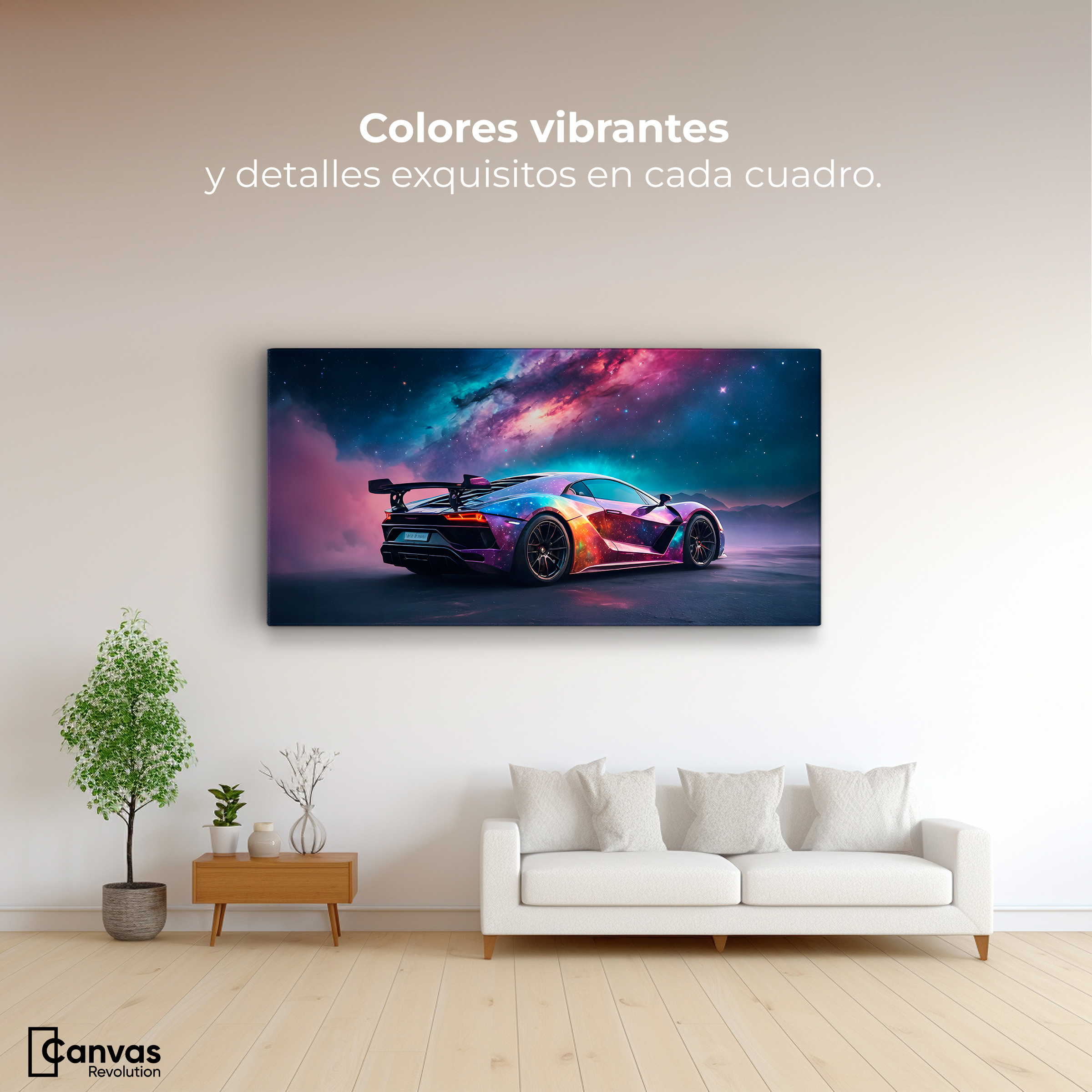 Foto 2 | Cuadro Decorativo Canvas Lamborghini Cósmico 160x80