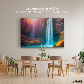 Foto 2 | Cuadro Decorativo Canvas Cascada Luminosa 90x60