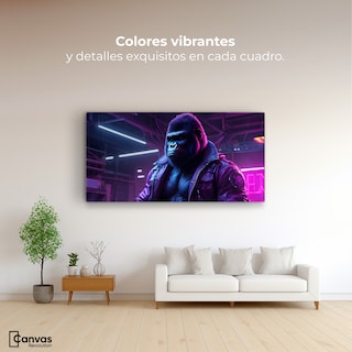 Foto 2 | Cuadro Decorativo Canvas Gorila Con Chaqueta 120x60