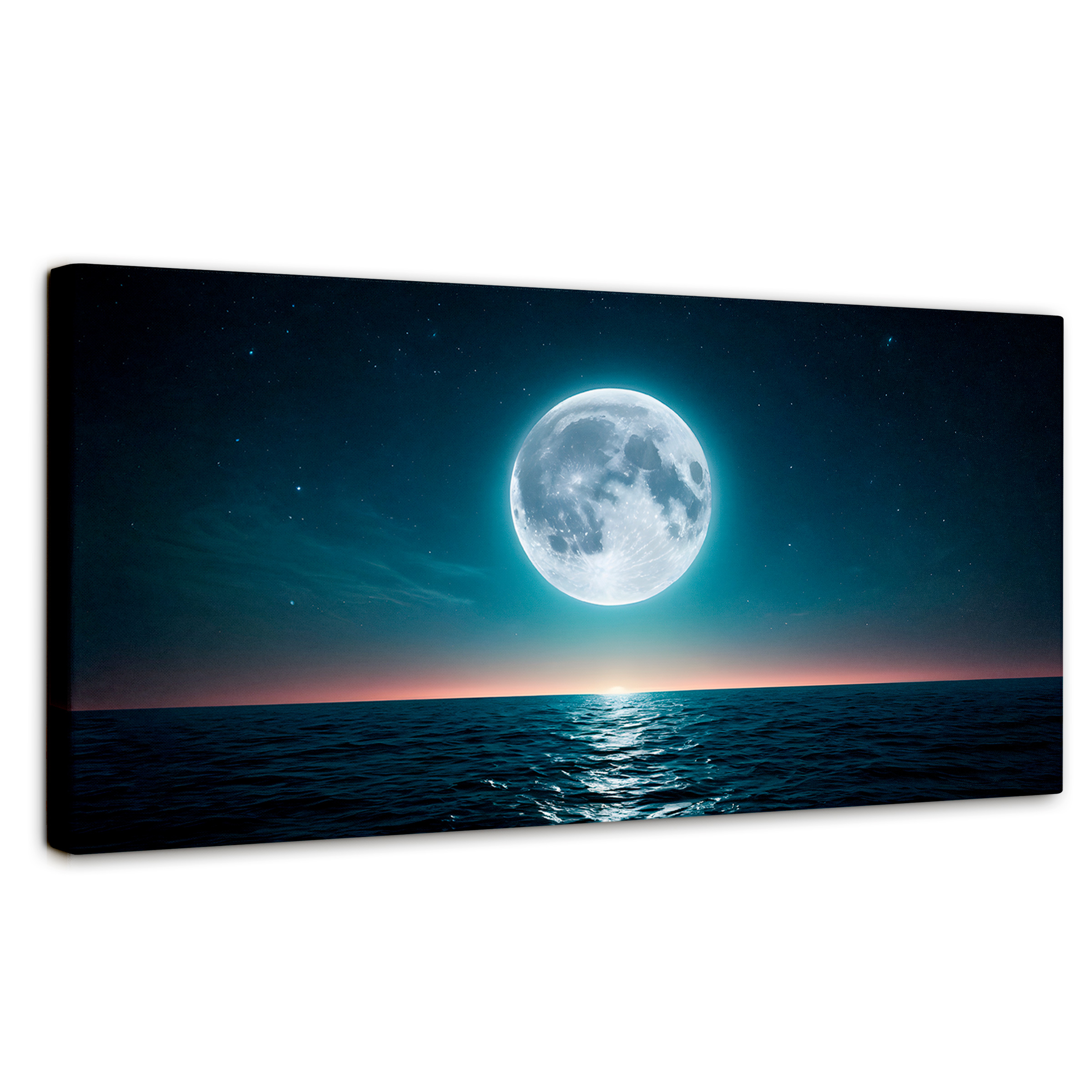 Cuadro Decorativo Canvas Reflejos Lunares 160x80