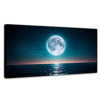Foto 1 | Cuadro Decorativo Canvas Reflejos Lunares 160x80