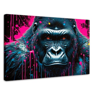 Foto 3 | Cuadro Decorativo Canvas Majestuoso Gorila 90x60
