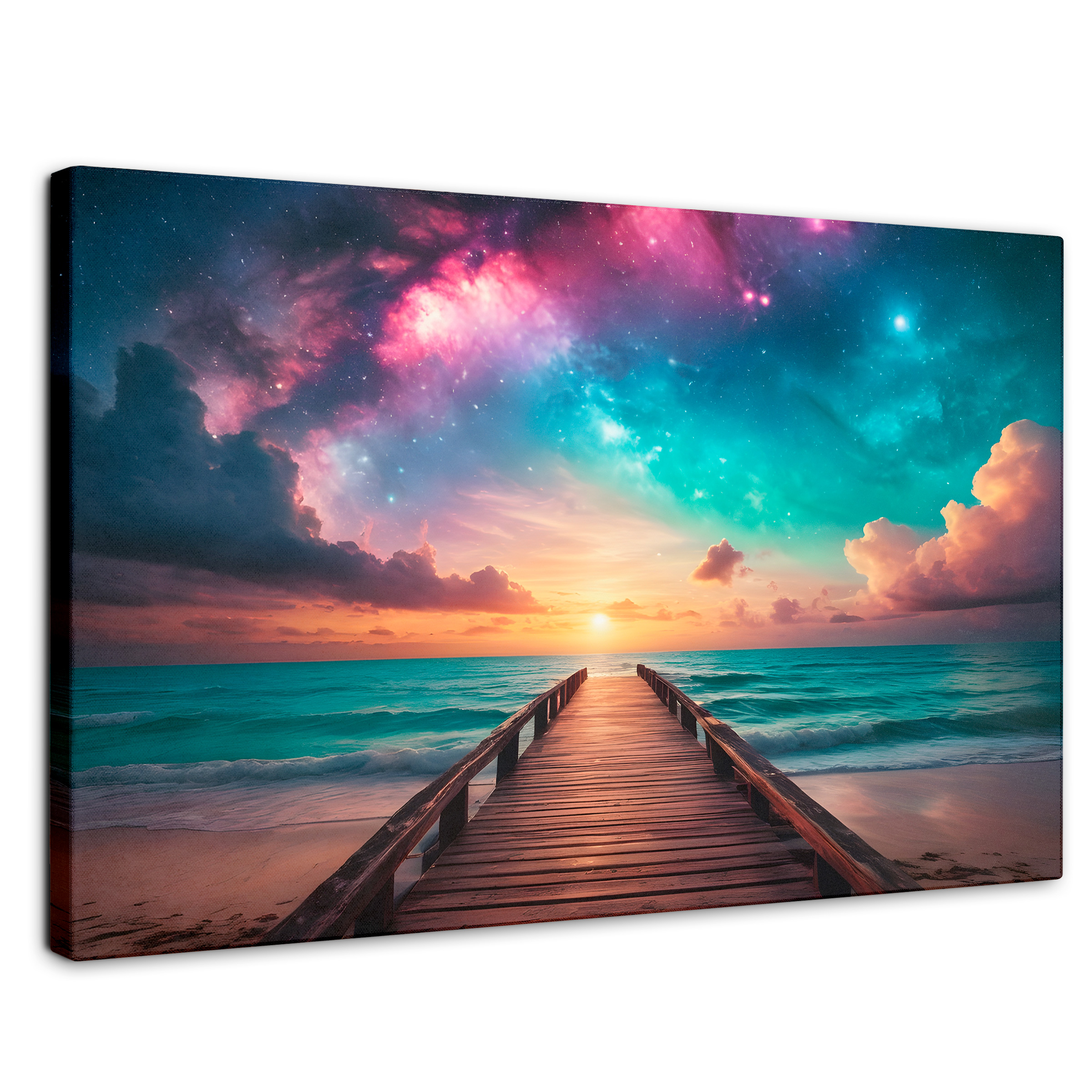 Cuadro Decorativo Canvas Muelle Estrellado 90x60