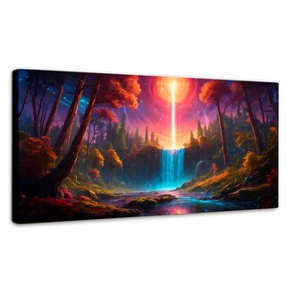 Foto 1 | Cuadro Decorativo Canvas Cascada Mística 160x80