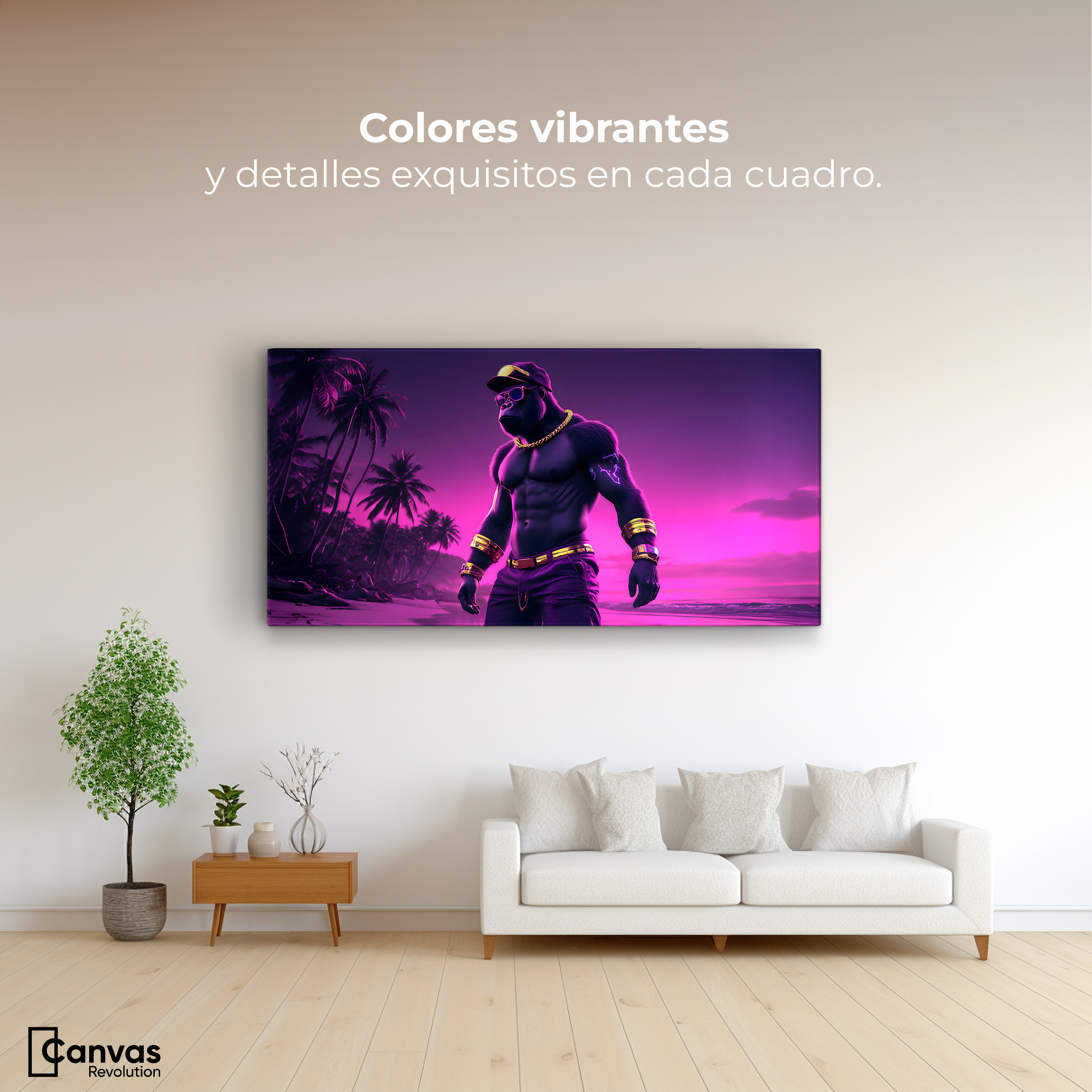 Foto 2 | Cuadro Decorativo Canvas Sombra Tropical 120x60