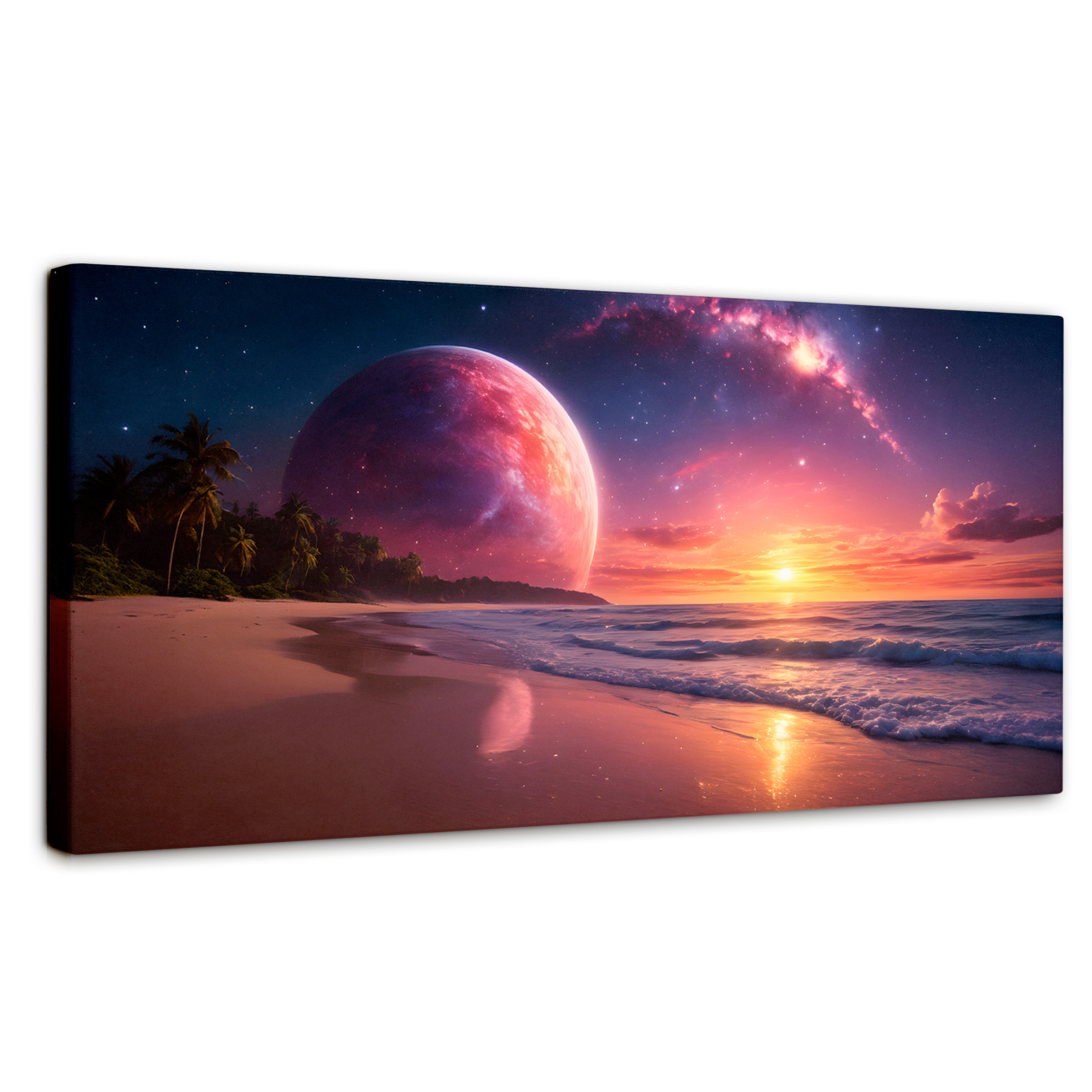 Cuadro Decorativo Canvas Cielo Lunar Mágico 90x60