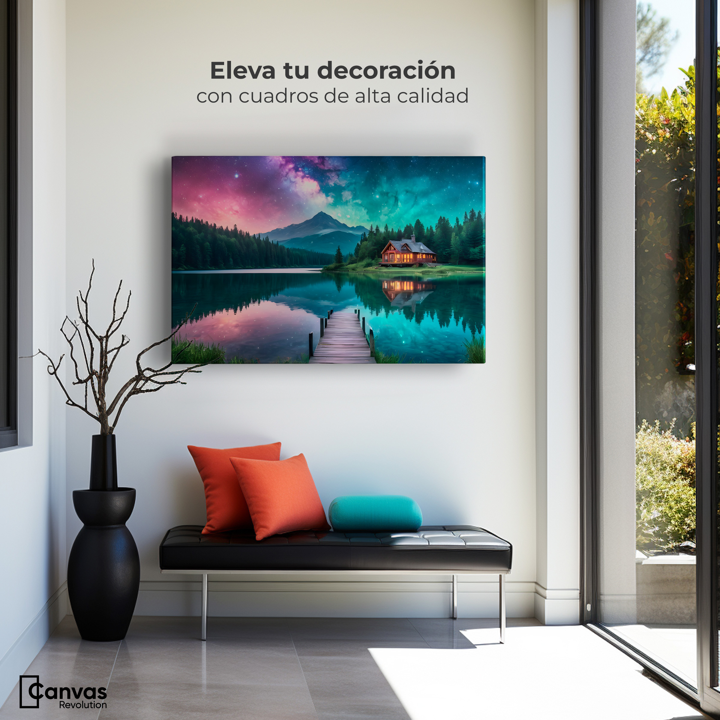 Foto 4 pulgar | Cuadro Decorativo Canvas Montaña Mágica 90x60