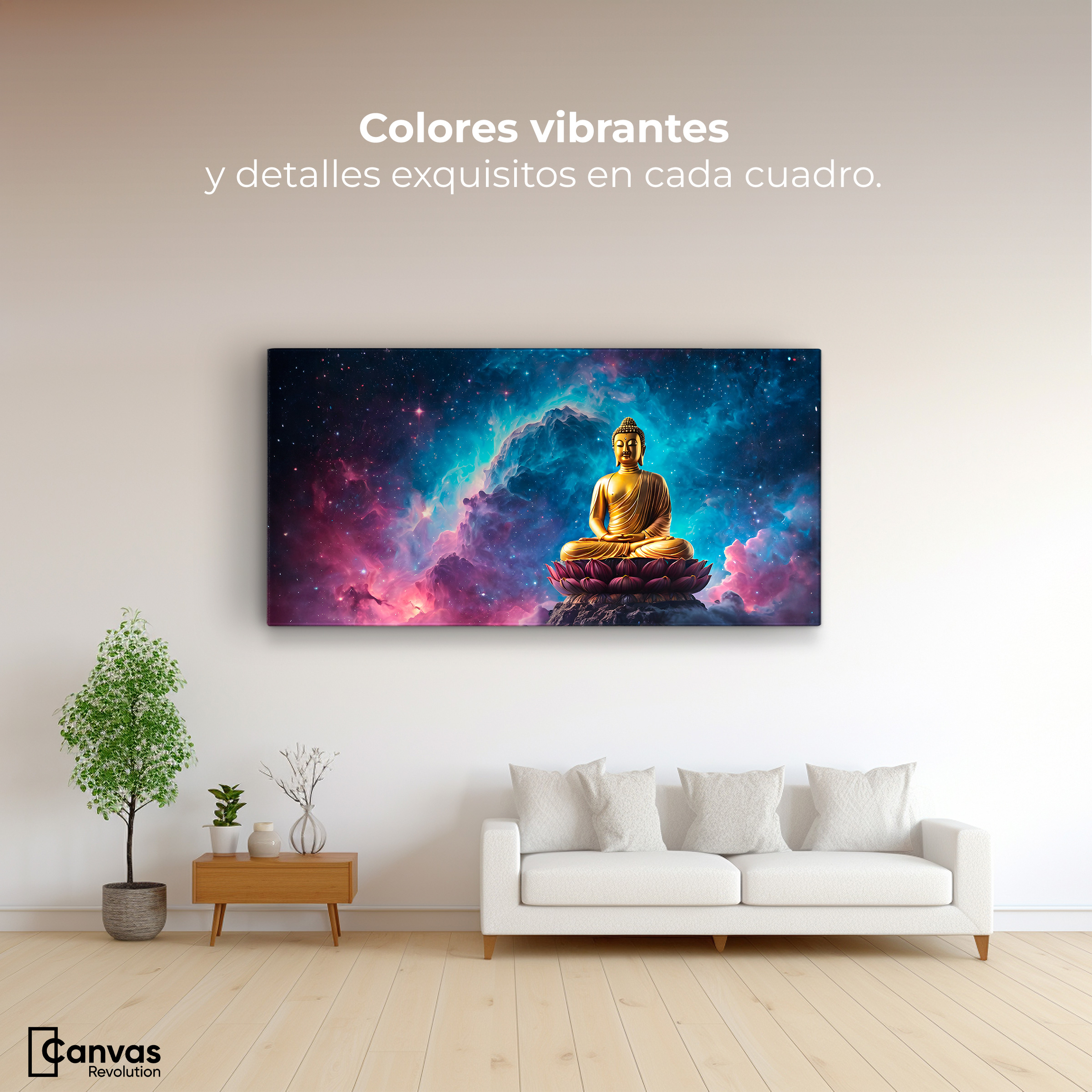 Foto 2 | Cuadro Decorativo Canvas Iluminación Cósmica 160x80