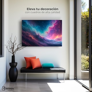 Foto 3 | Cuadro Decorativo Canvas Horizontes Cósmicos 90x60
