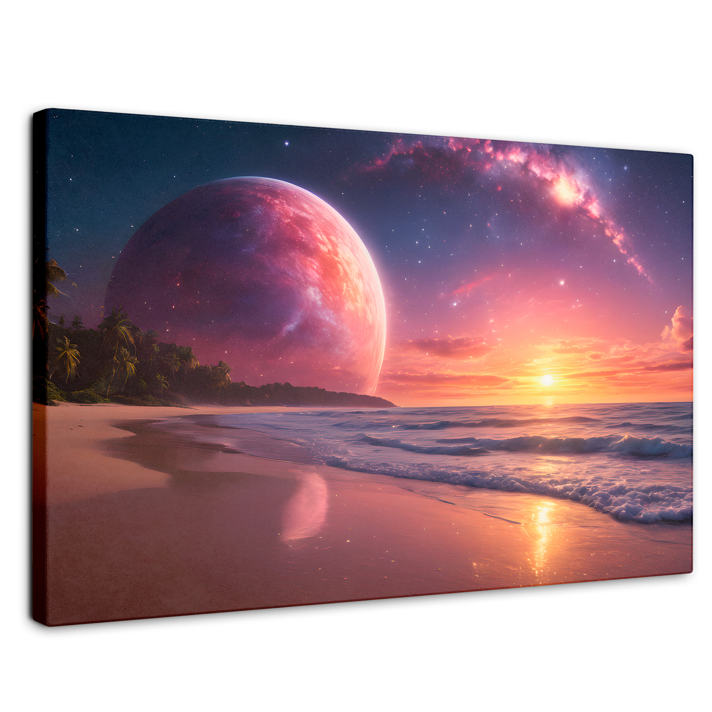 Cuadro Decorativo Canvas Cielo Lunar Mágico 90x60