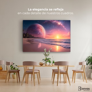 Foto 2 | Cuadro Decorativo Canvas Cielo Lunar Mágico 90x60