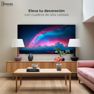 Foto 3 | Cuadro Decorativo Canvas Nebulosa Celestial 160x80