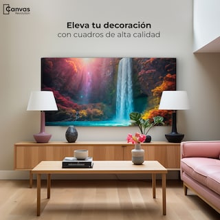 Foto 3 | Cuadro Decorativo Canvas Cascada Luminosa 160x80