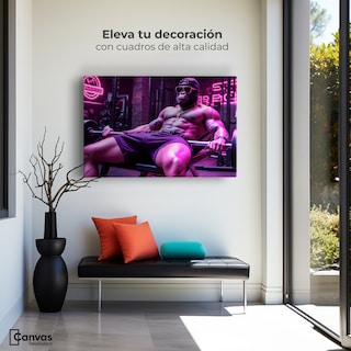Foto 3 | Cuadro Decorativo Canvas Culturista Gorila 90x60