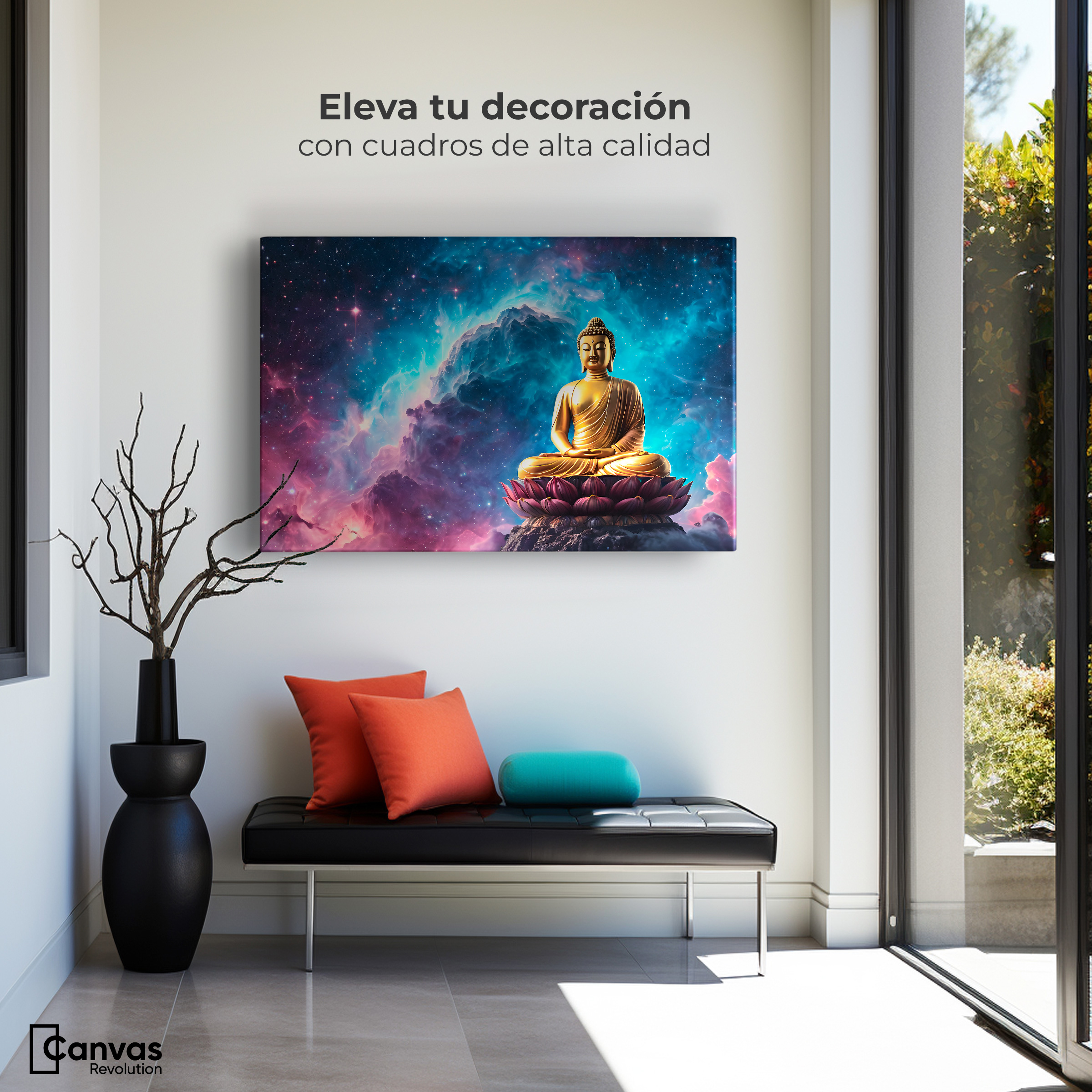 Foto 4 pulgar | Cuadro Decorativo Canvas Iluminación Cósmica 90x60